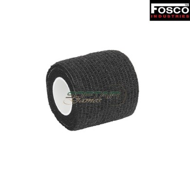 Elastic Tape BLACK Fosco Industries (fo-469351-bk)