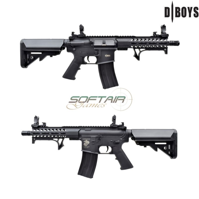 Fucile elettrico M4 8" POLYMER VERSION NERO dboys (7301)