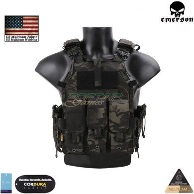 Plate carrier Quick Release 094K style multicam® BLACK genuine usa emerson (em7405mcbk)
