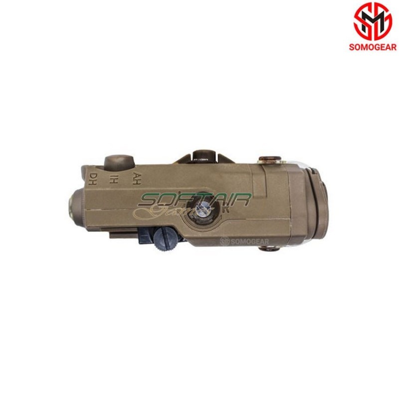 PEQ-15 BLACK Airsoft Aiming RED Laser IR Laser Flashlight PCB Potting SOMOGEAR (peq15-r-blk)
