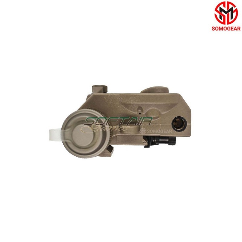 PEQ-15 TAN Airsoft Aiming RED Laser IR Laser Flashlight PCB Potting SOMOGEAR (peq15-r-tan)