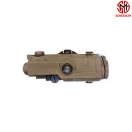 PEQ-15 TAN Airsoft Aiming RED Laser IR Laser Flashlight PCB Potting SOMOGEAR (peq15-r-tan)