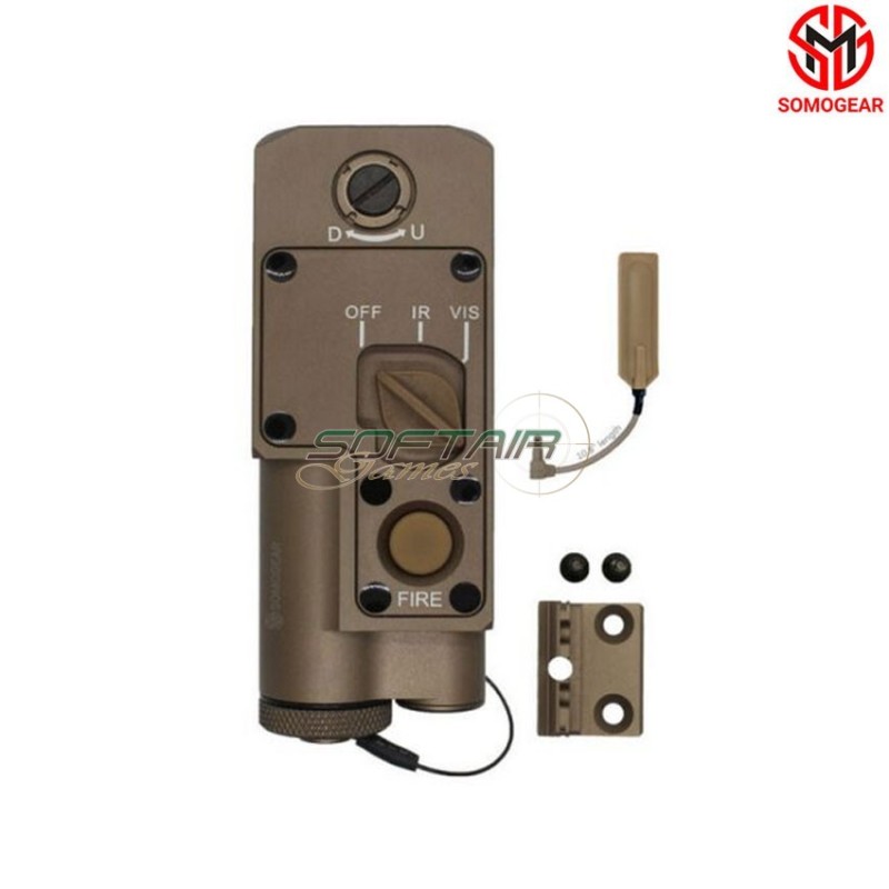 CQBL-1 TAN Airsoft Aiming RED Laser IR Laser SOMOGEAR (cqbl1-r-tan)