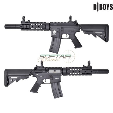 Fucile Elettrico M4 silenced ETU Metal version Black Dboys (3881m-up)