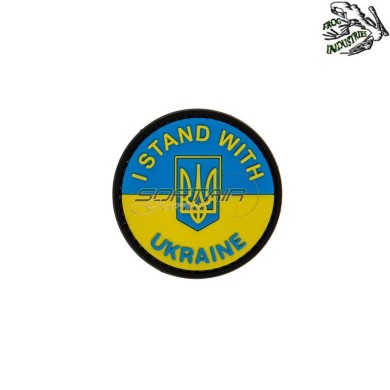 Patch 3d pvc I STAND WITH UA frog industries® (fi-034896)