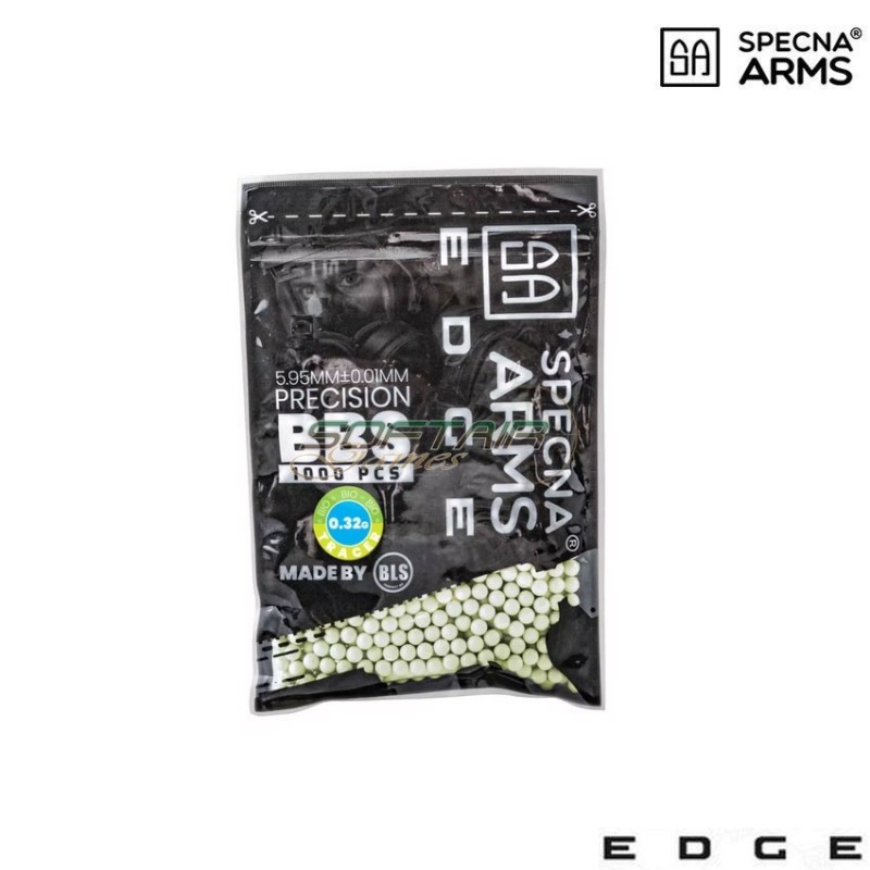 Bio precision 1000 bbs traccianti 0.32gr. edge™ green specna arms® (spe-16-029333)