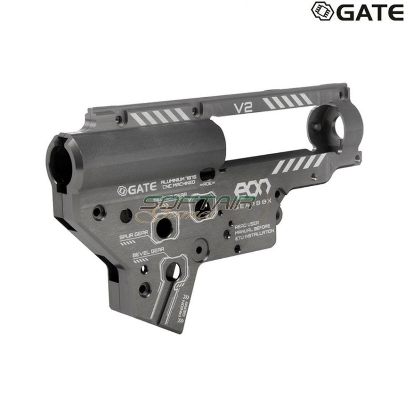 Guscio EON V2 Gearbox rev. 2 CNC - Titanium gate (gate-eon-gb2-t)