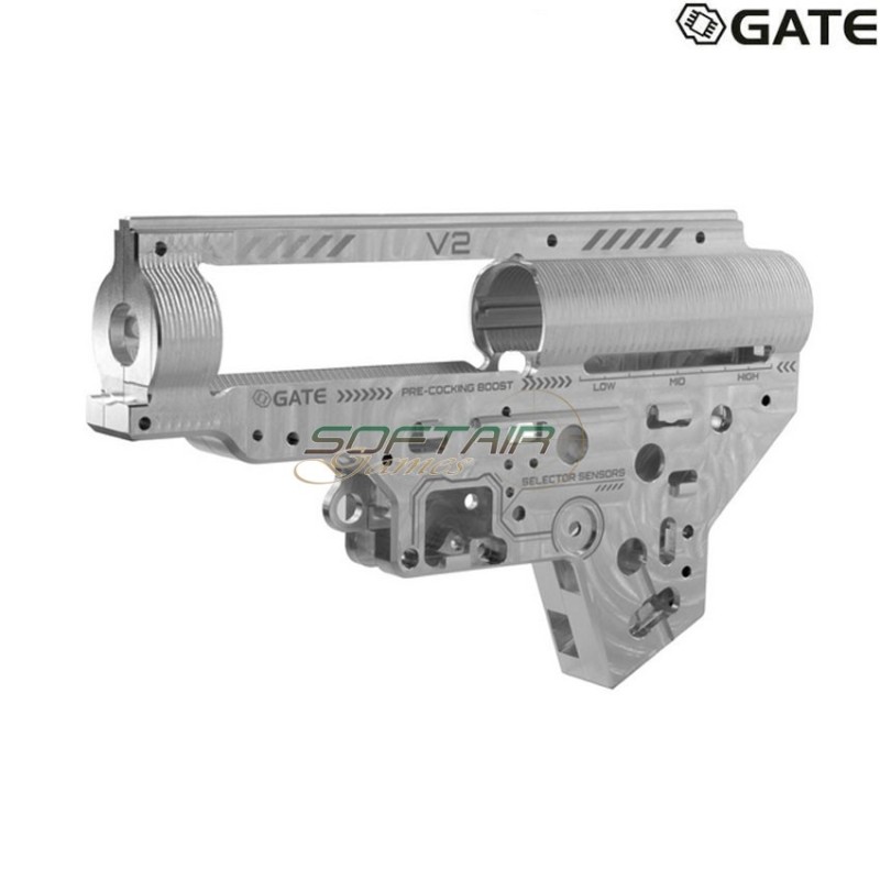 Guscio EON V2 Gearbox rev. 2 CNC - Silver gate (gate-eon-gb2-s)
