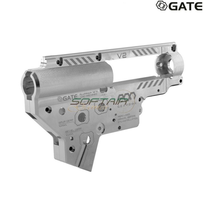 Guscio EON V2 Gearbox rev. 2 CNC - Silver gate (gate-eon-gb2-s)