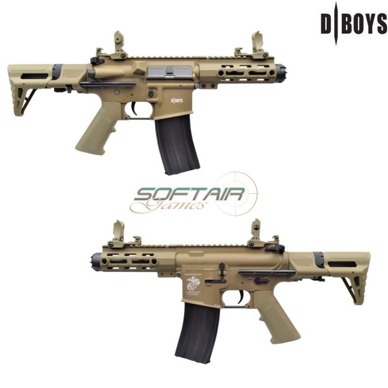 Electric Rifle M4 PDW Metal version dark earth Dboys (1131-t)
