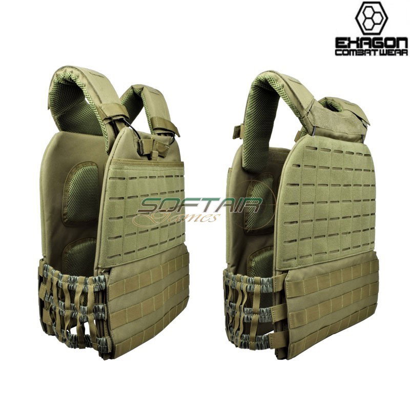 Tactical Vest Plate Carrier Olive Drab Exagon (ex-vt473v)