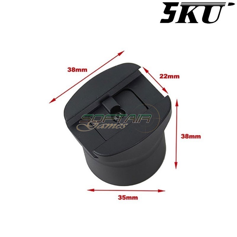Adattatore tubo calcio Picatinny Rail 5KU (5ku-333)