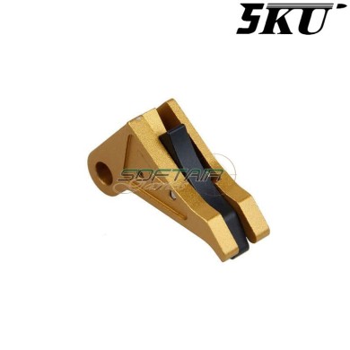 Cnc Trigger Type 493 Tactical Gold-black For Glock Marui/WE 5KU (5ku-gb-493-g)
