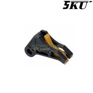 Cnc Trigger Type 494 Tactical Black-gold For Glock Marui/WE 5KU (5ku-gb-494-bk)