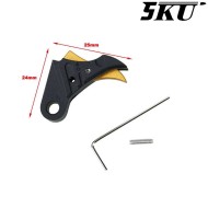 Cnc Trigger Type 495 Tactical Black-gold For Glock Marui/WE 5KU (5ku-gb-495-bk)