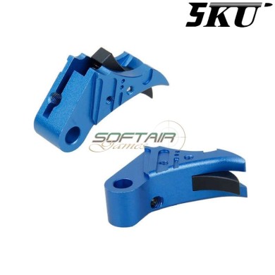 Cnc Trigger Type 495 Tactical Blue-black For Glock Marui/WE 5KU (5ku-gb-495-bu)