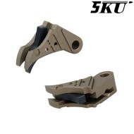 Grilletto Cnc Type 495 Tactical FDE-black Per Glock Marui/WE 5KU (5ku-gb-495-fde)