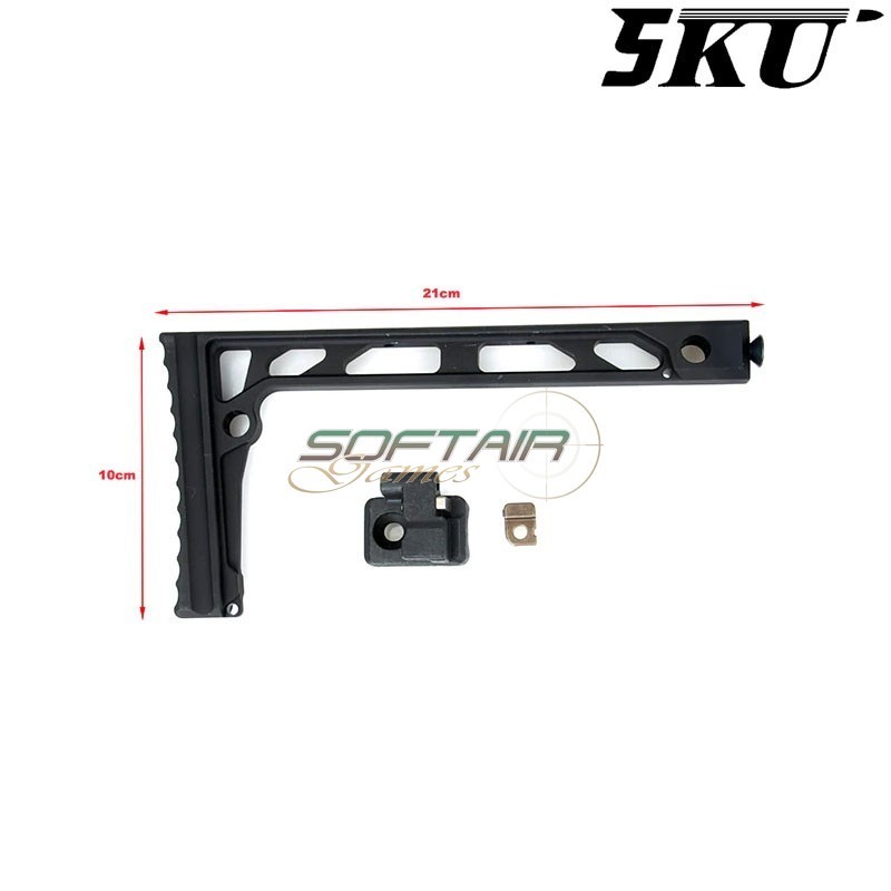 Folding stock mod. SS-8 for AK series black 5KU (5ku-330)