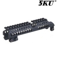 Upper Handguard B-31C nero per serie AK 5KU (5ku-269-bk)