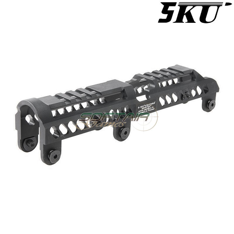 AK Upper Handguard BLACK B-31N zenit. style 5KU (5ku-278-bk)