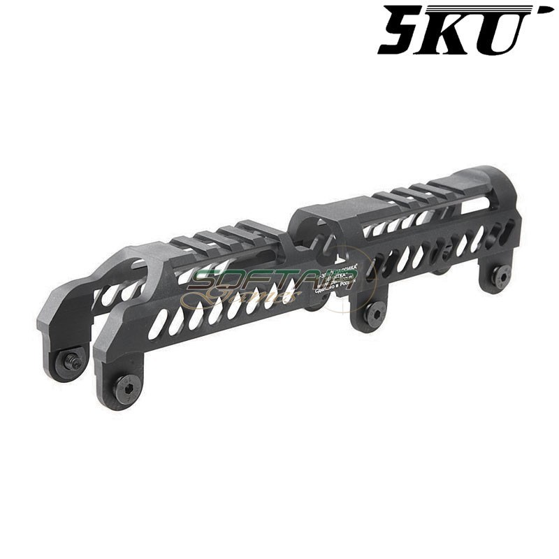 AK Upper Handguard BLACK B-31N zenit. style 5KU (5ku-278-bk)