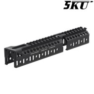 Lower Handguard BLACK B-30U zenit. style 5KU (5ku-279-bk)