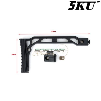 Calcio pieghevole mod. SS-8R per serie AK nero 5KU (5ku-331)