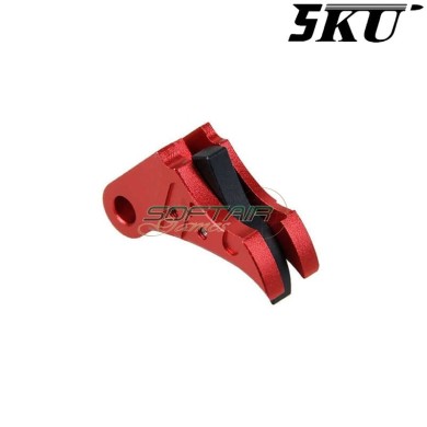 Grilletto Cnc Type 495 Tactical Red-black Per Glock Marui/WE 5KU (5ku-gb-495-r)