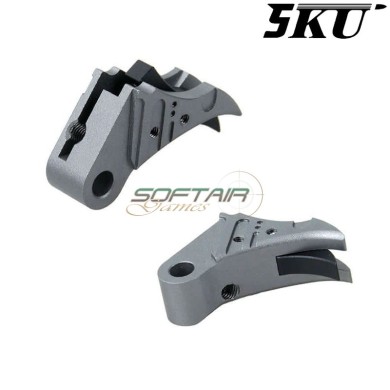 Grilletto Cnc Type 495 Tactical T. Gray-black Per Glock Marui/WE 5KU (5ku-gb-495-tg)