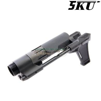 PDW GK Tactical style black stock for aeg m4 5ku (5ku-si-12)