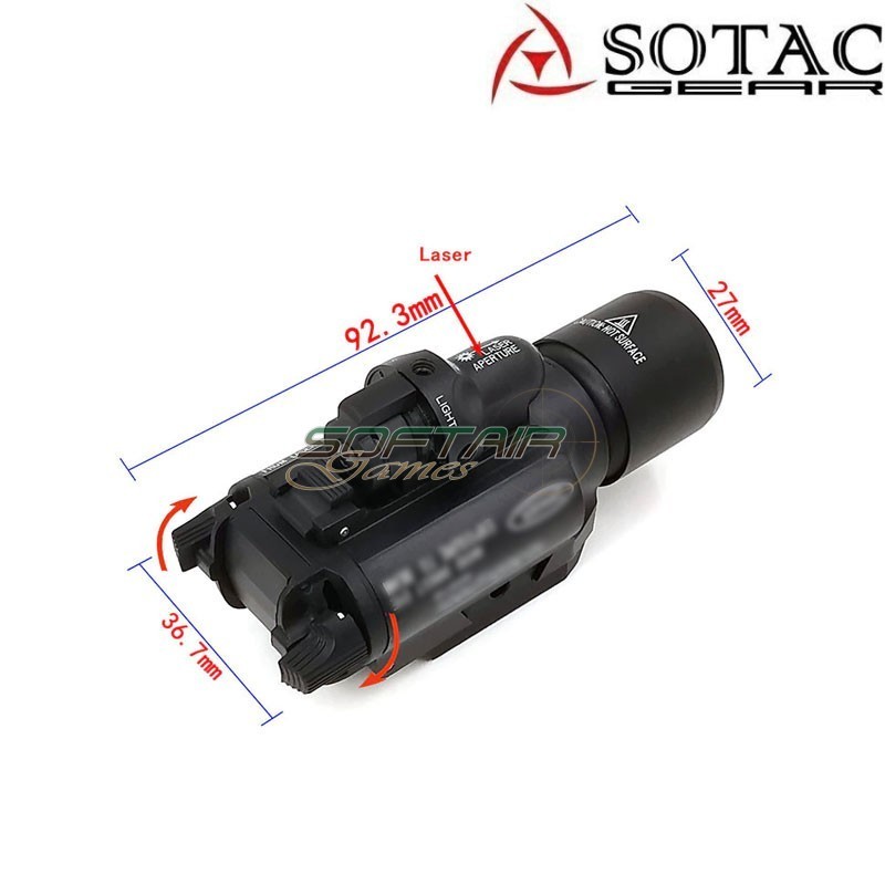 Flashlight X400 Black Sotac Gear (sg-sd-007-bk)