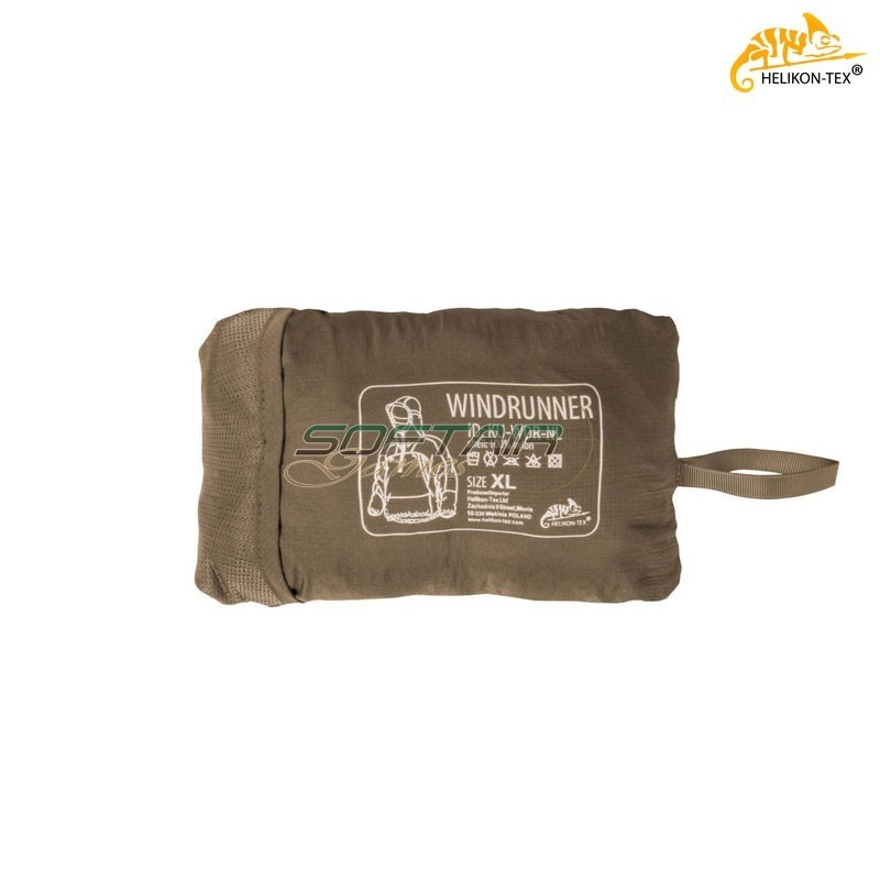 Windrunner® Windshirt WindPack® Nylon COYOTE Helikon-Tex® (ku-wdr-nl-11)