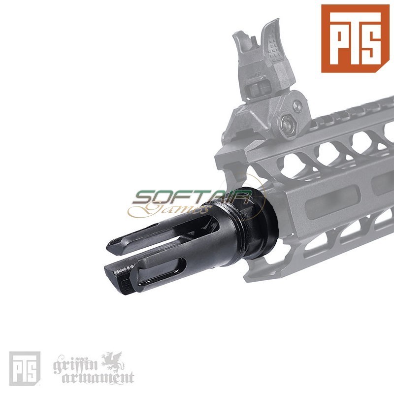 Griffin Taper Mount Stealth Spegnifiamma 14mm CCW Black PTS® (pts-ga029490307)