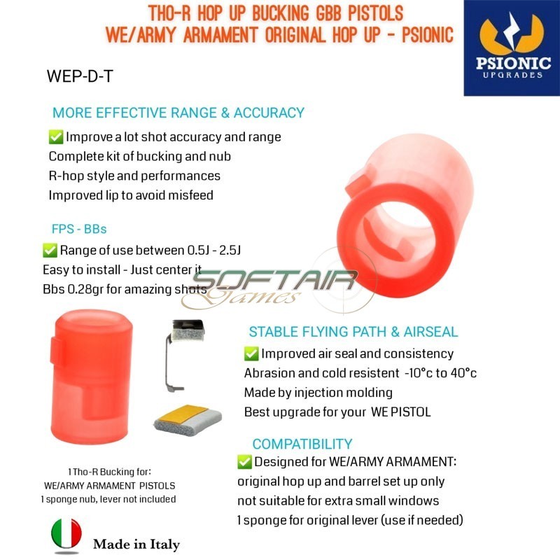 Gommino Hop-Up Tho-R WE Army Armament Psionic (WEP-D-T)