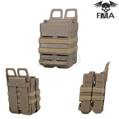 Double Rigid Fast M4 Mag Pouch Dark Earth FMA (fma-tb299)