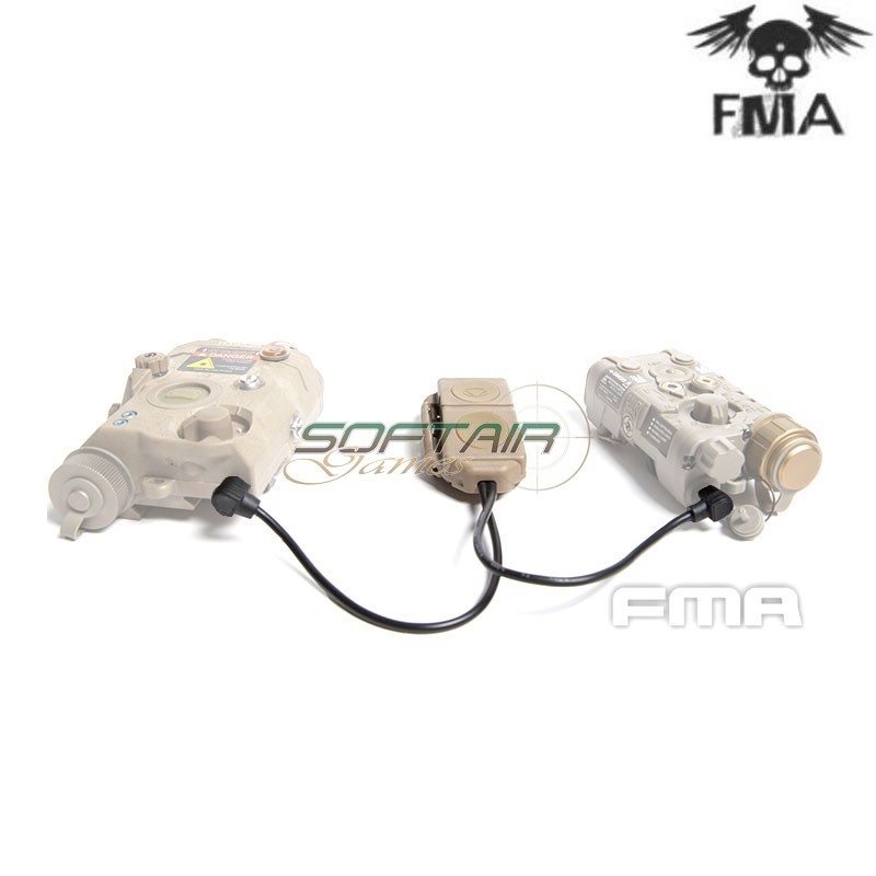 Dual remote control  PEQ LA5-A and normal Type A Dark Earth FMA (fma-tb1406-de-a)
