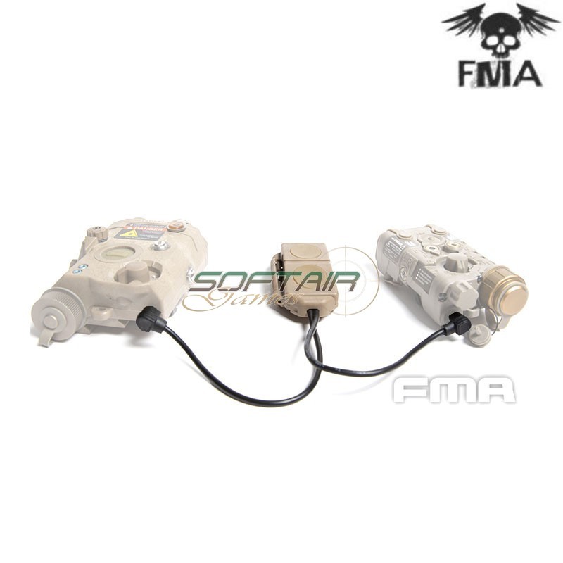 Dual remote control PEQ LA5-A and normal Type B Dark Earth FMA (fma-tb1406-de-b)