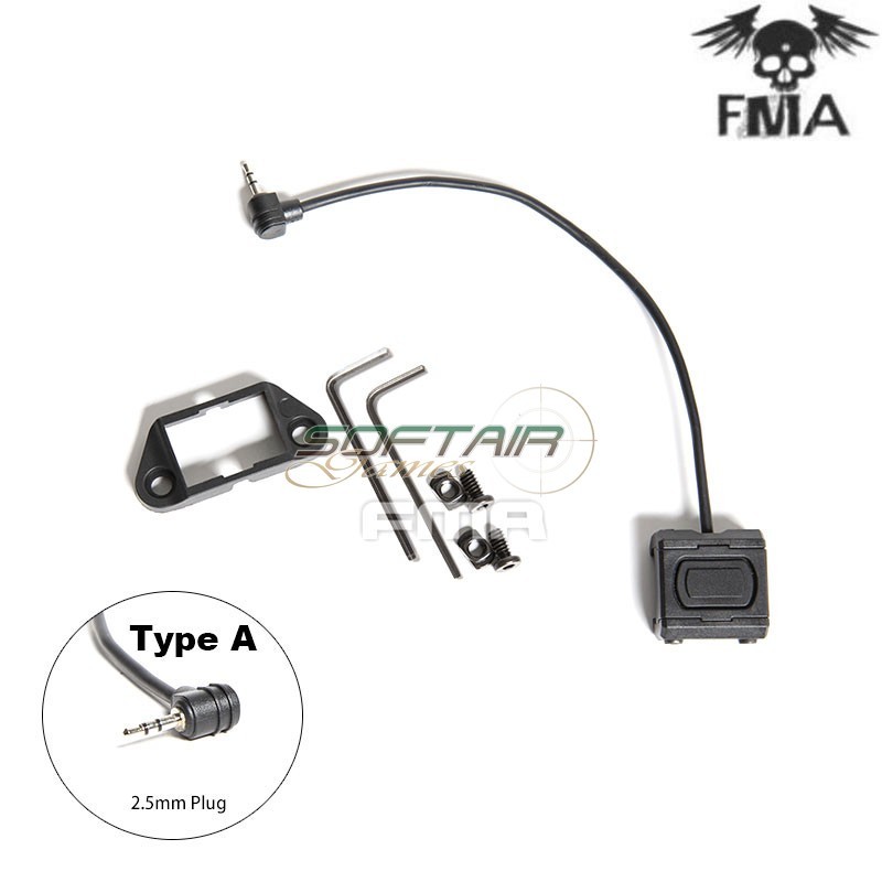 MOD-D bottone tattico Black per PEQ Type A FMA (fma-tb1409-a-bk)