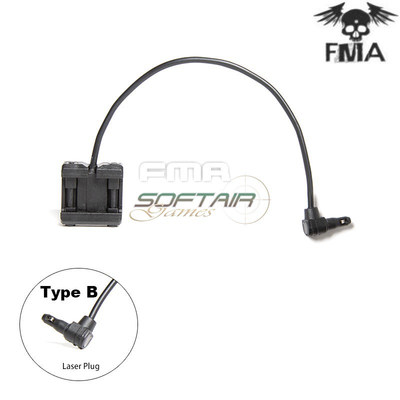 MOD-D bottone tattico Black per PEQ Type B FMA (fma-tb1409-b-bk)