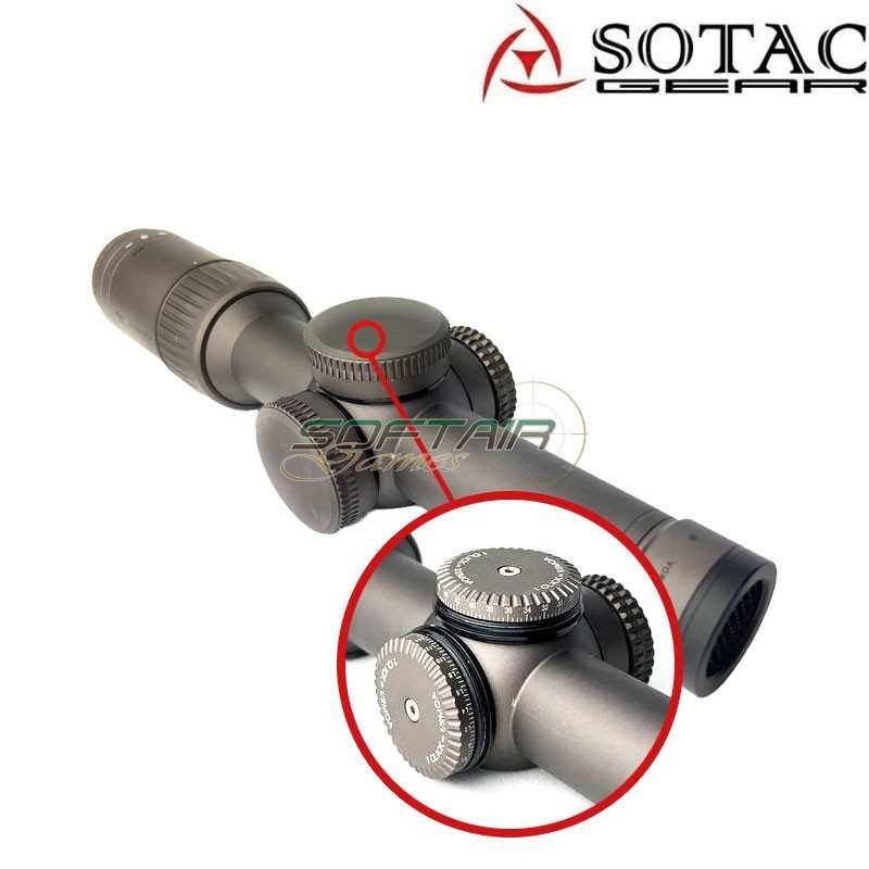 Ottica VTX style rz hd 1-6x24 Arrow LPVO Desert Dirt Color Sotac (sg-1-6x24-ddc)