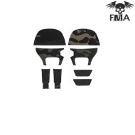 Multicam Black Sticker set for FCS AMP headset Fma (fma-tb1372-sticker-mcbk)
