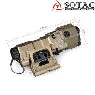 MAWL-C1 CNC Laser Verde + IR + Torcia Dark Earth Sotac (sg-mawl-c1-cnc-de)