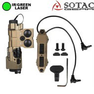 MAWL-C1 CNC Laser Verde + IR + Torcia Dark Earth Sotac (sg-mawl-c1-cnc-de)