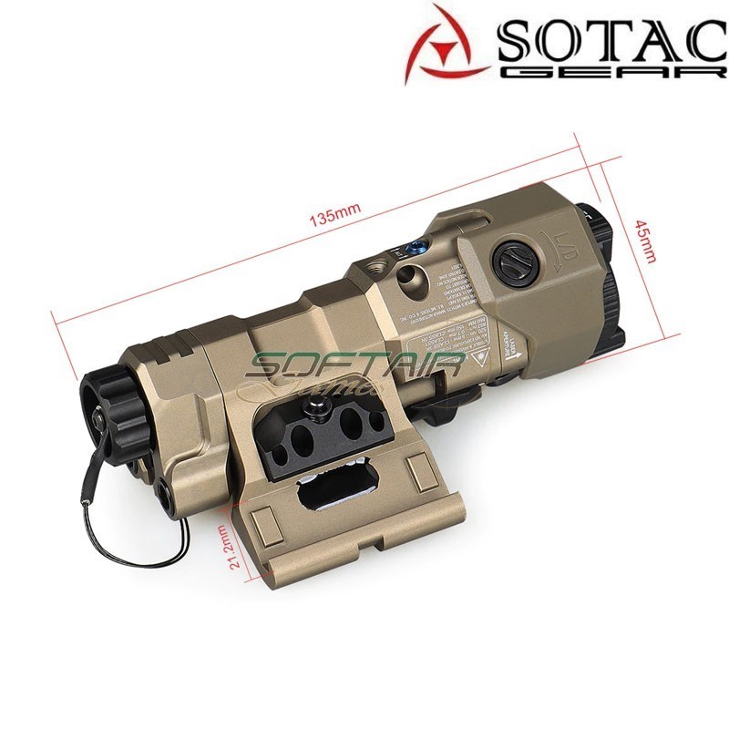 MAWL-C1 CNC Green Laser + IR + Flashlight BLACK Sotac (sg-mawl-c1-cnc-bk)