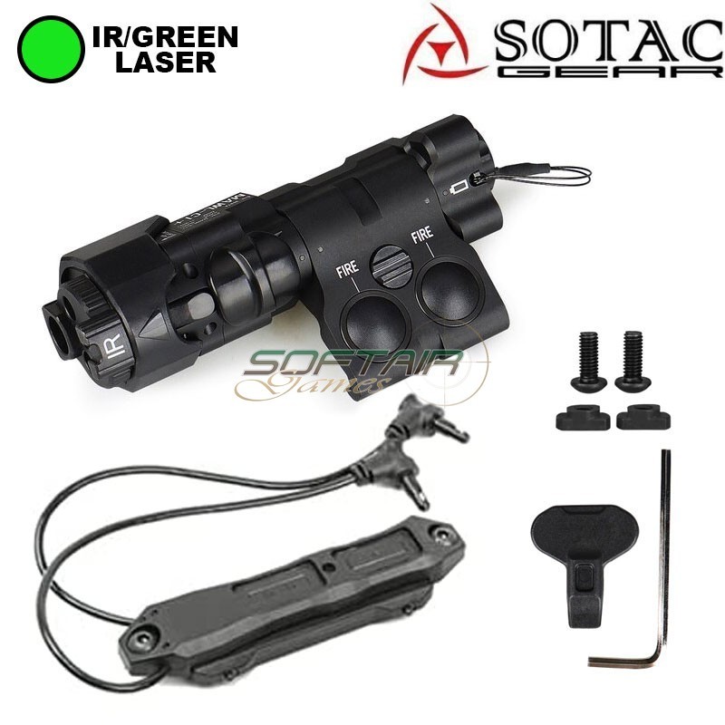 MAWL-C1 CNC Green Laser + IR + Flashlight BLACK Sotac (sg-mawl-c1-cnc-bk)