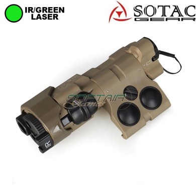 MAWL-C1 NYLON Laser Verde + IR + Torcia DARK EARTH Sotac (sg-mawl-c1-nylon-de)