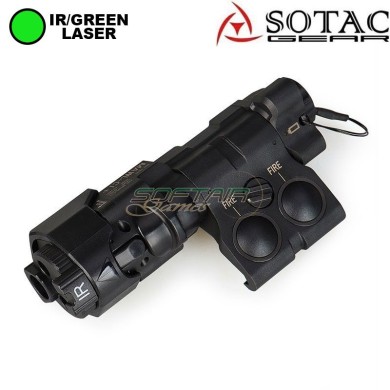 MAWL-C1 NYLON Laser Verde + IR + Torcia BLACK Sotac (sg-sd-81-bk)