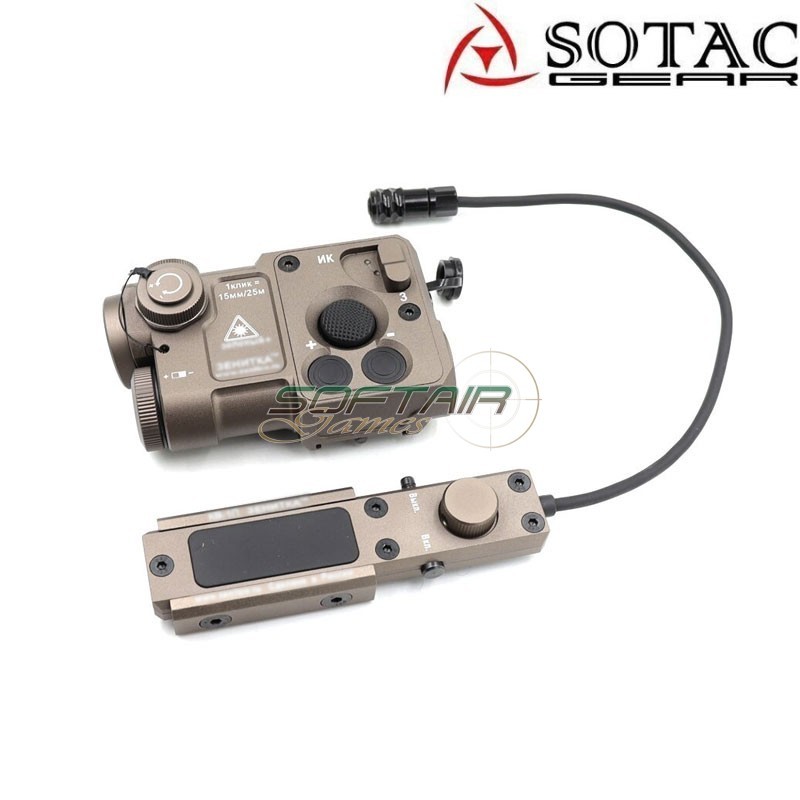 Zen "PERST- 4" Style Green Lasers + IR Combined Device DARK EARTH sotac (sg-jgq-4-de)