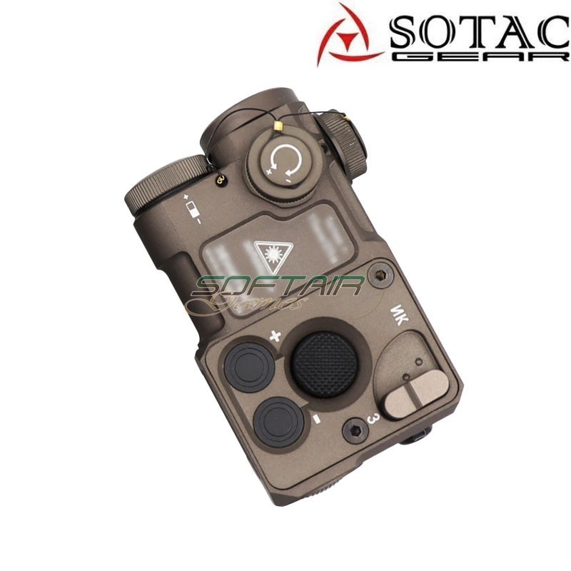 Zen "PERST- 4" Style Green Lasers + IR Combined Device DARK EARTH sotac (sg-jgq-4-de)