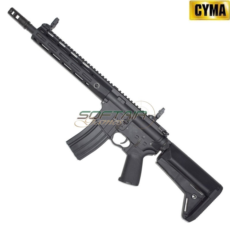 Fucile Elettrico M4 Platinum Tracer QBS LC Style 10" NERO Cyma (cm068m-10)